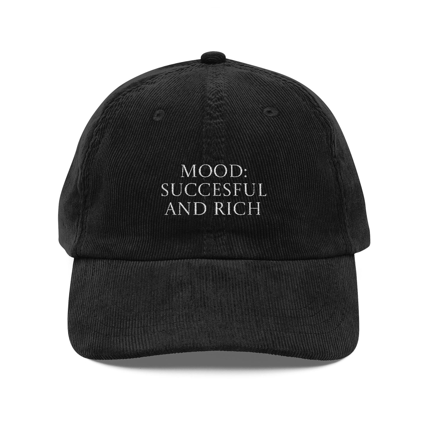 Vintage Cap 'Mood: successful and rich'