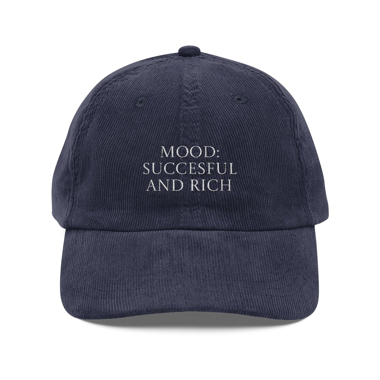 Vintage Cap 'Mood: successful and rich'