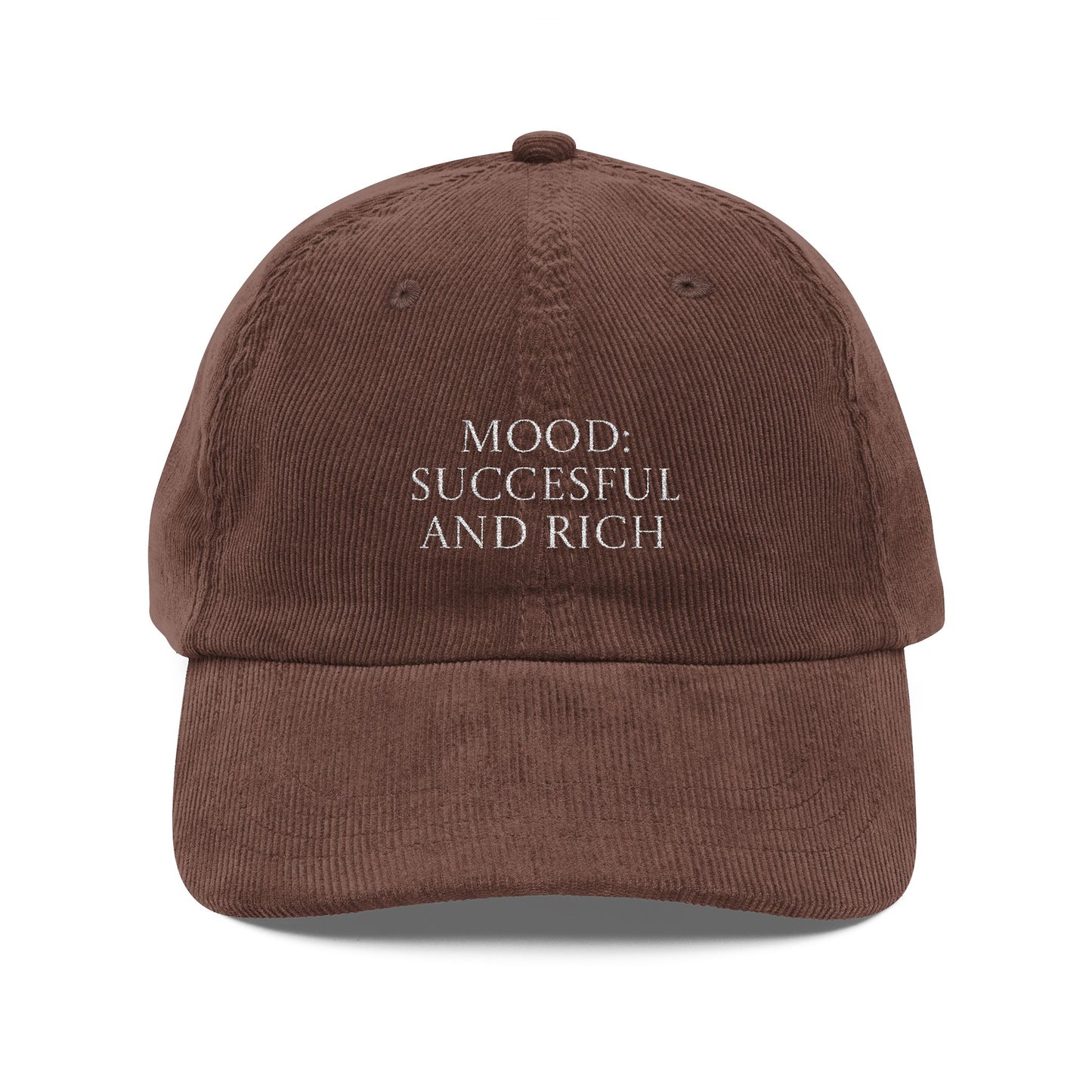 Vintage Cap 'Mood: successful and rich'