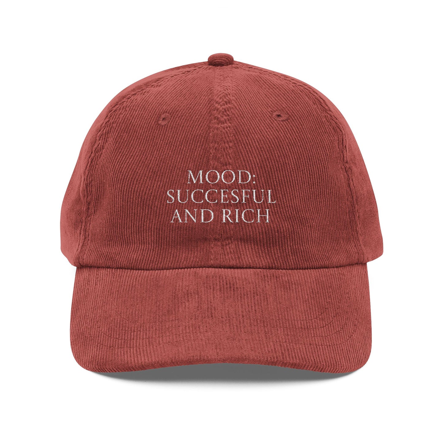 Vintage Cap 'Mood: successful and rich'